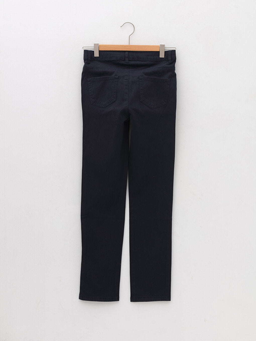 Basic Cotton Girls' Trousers