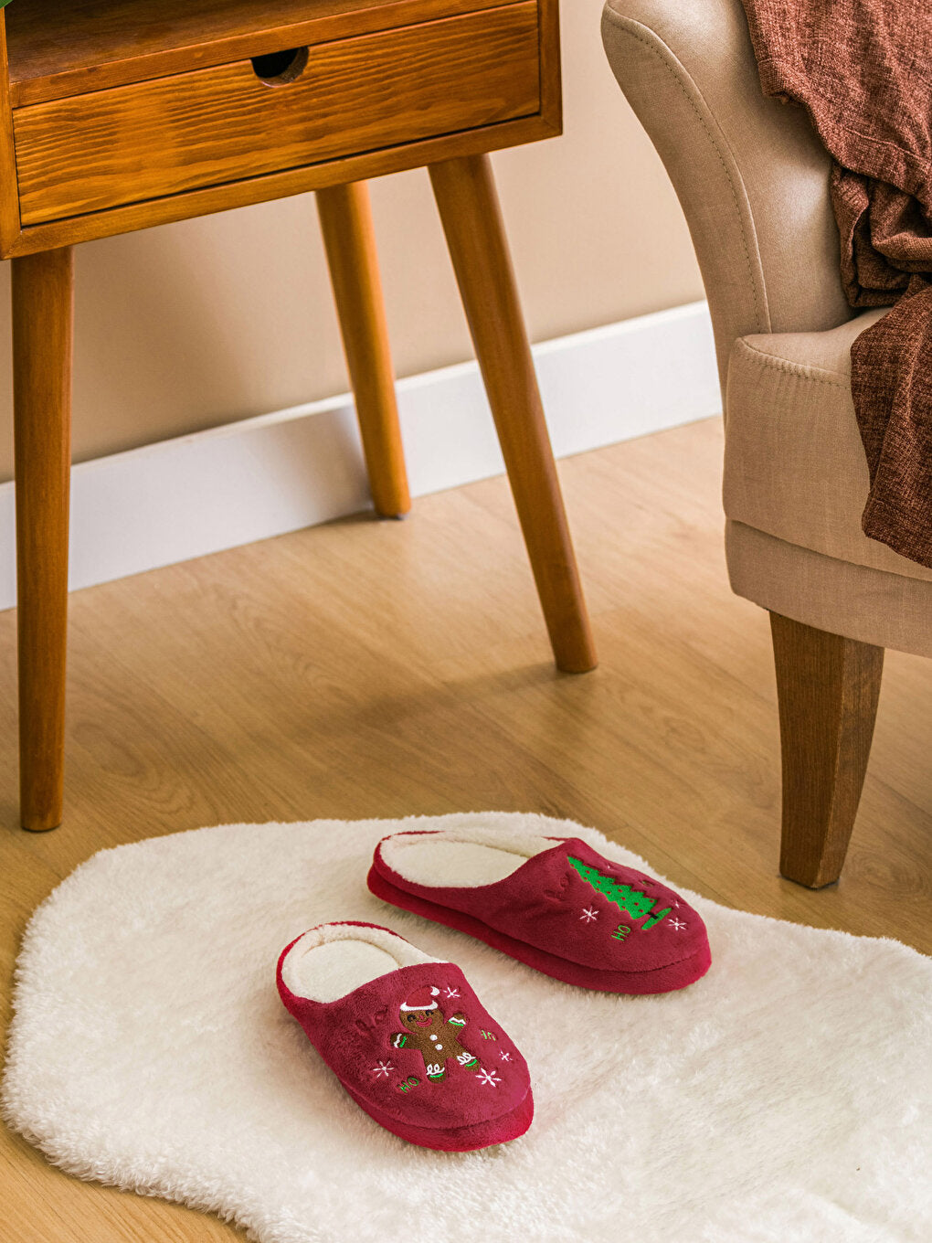 Christmas Themed Women Home Slippers