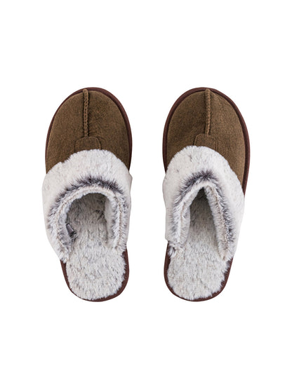 Front Closed Suede Women's Home Slippers