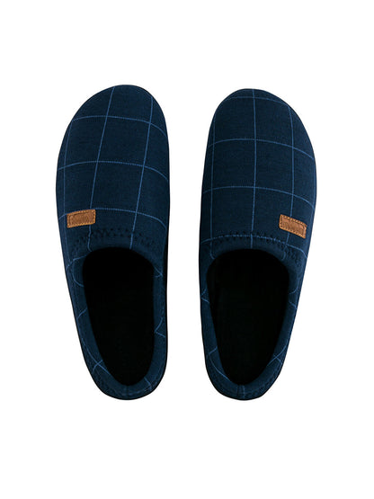 Label Printed Men's House Slippers