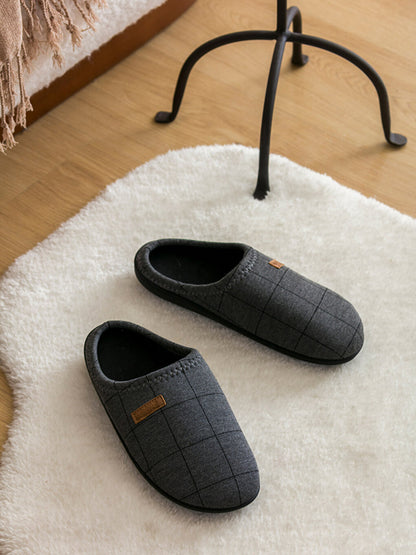 Label Printed Men's Home Slippers