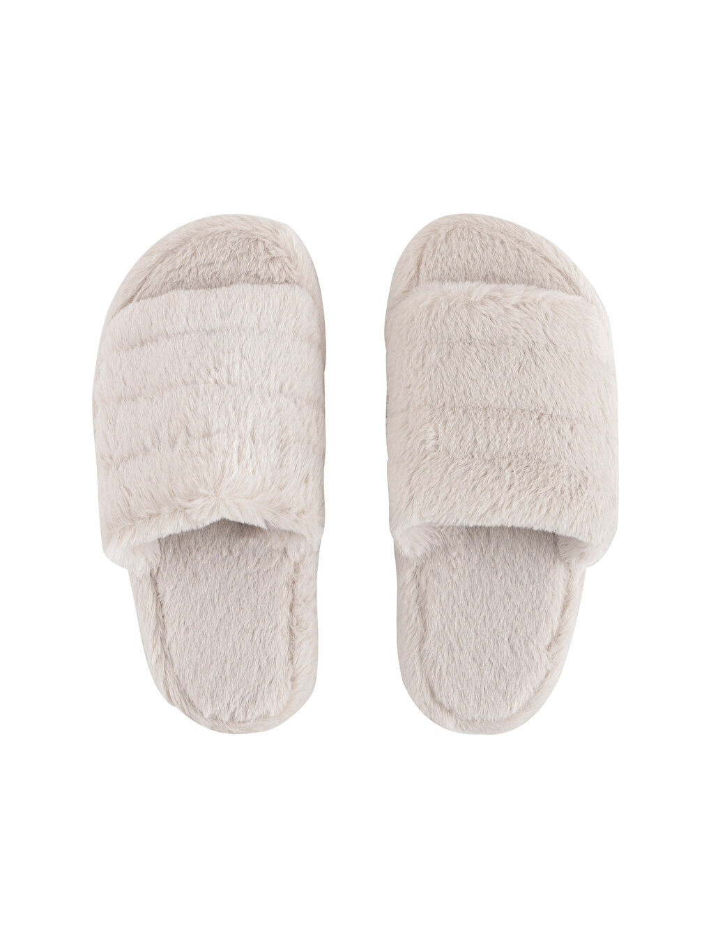 Single Band Plush Women House Slippers