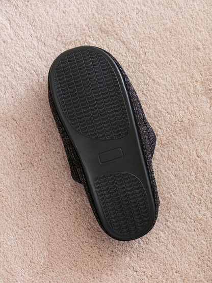 Self-patterned Men's House Slippers