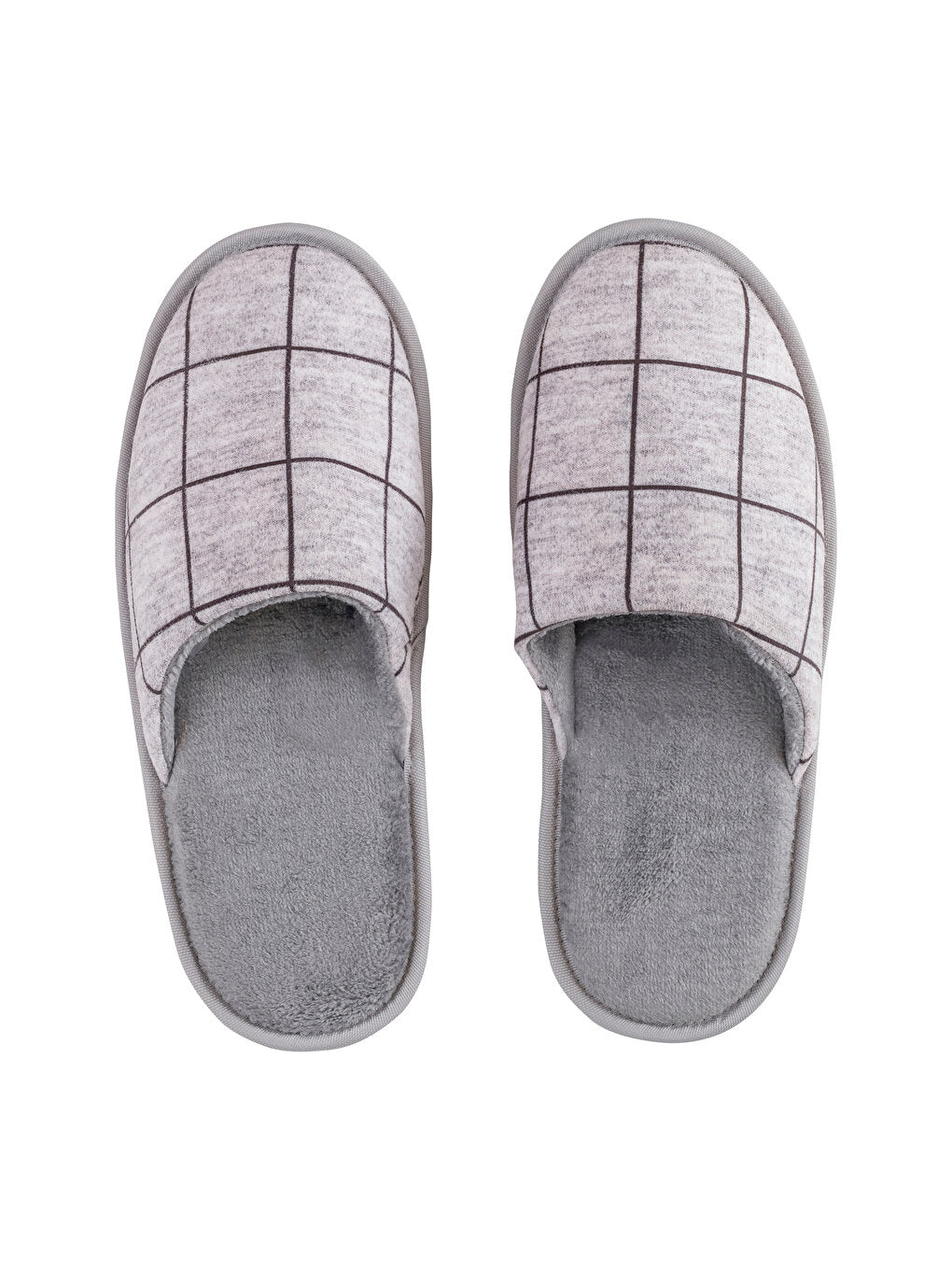 Plaid Patterned Men's Home Slippers