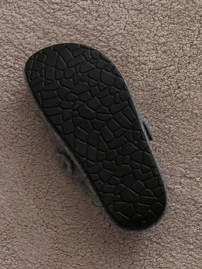 Buckle Detailed Women's Home Slippers