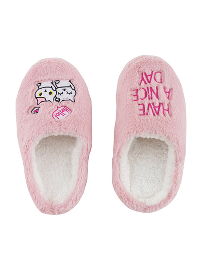 Embroidered Women Home Slippers