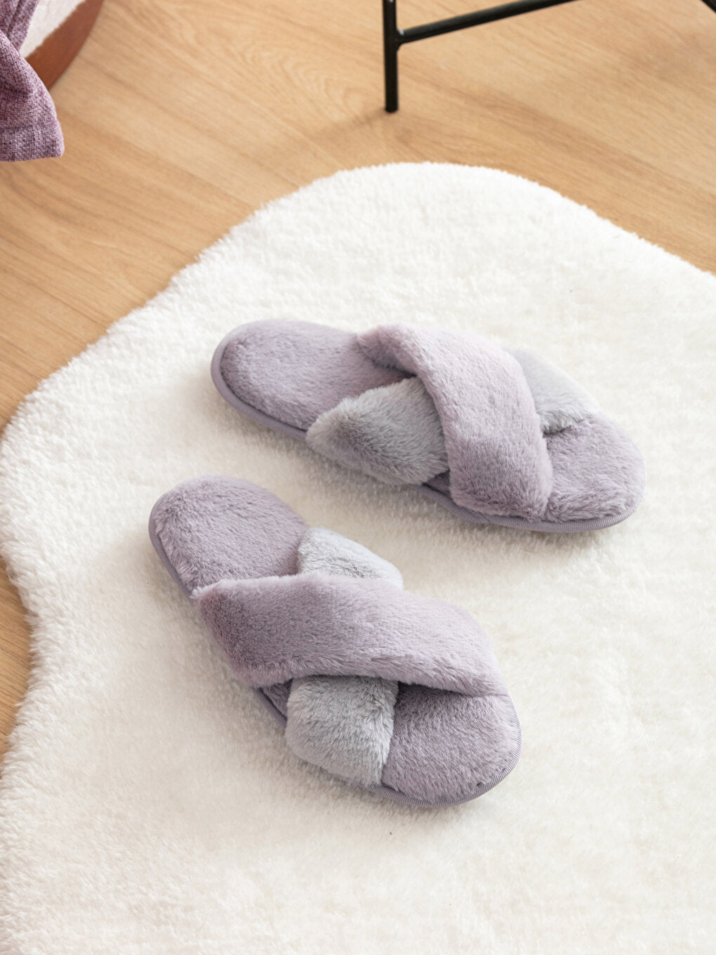 Women's House Slippers with Cross Band