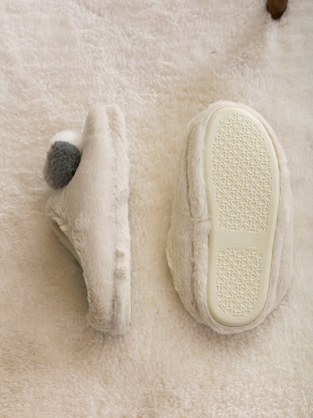 Front Closed Plush Women Home Slippers