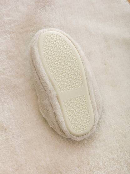 Front Closed Plush Women Home Slippers