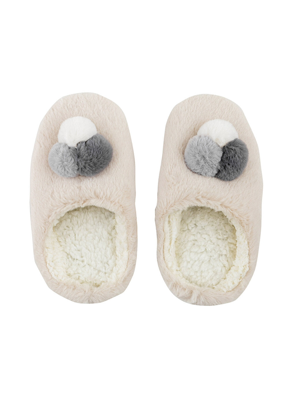 Front Closed Plush Women Home Slippers