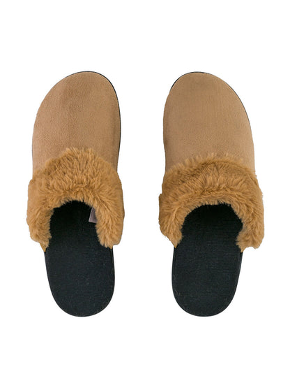 Front Closed Suede Women's Home Slippers