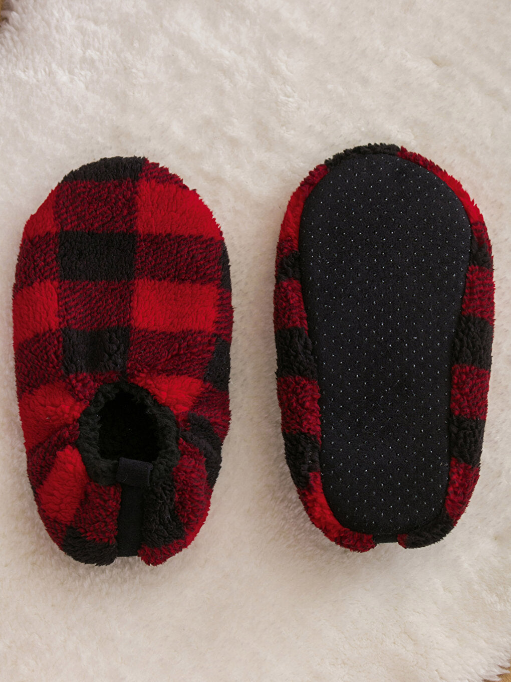 Plaid Patterned Women's Home Shoes