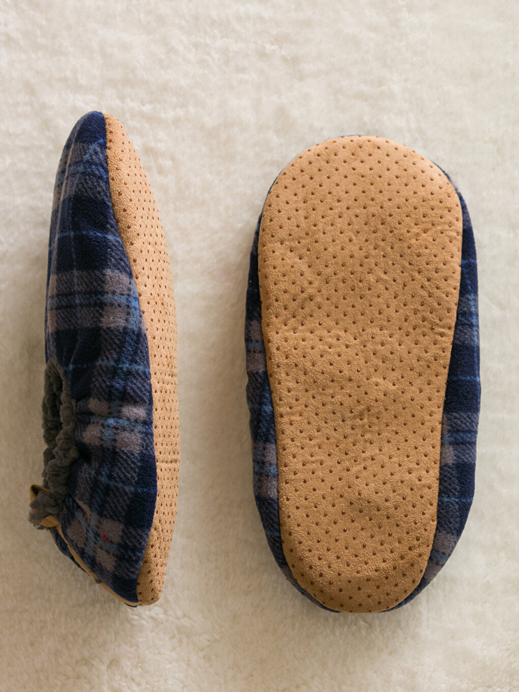 Plaid Patterned Men's Home Shoes