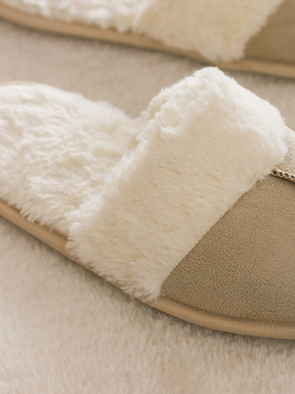 Front Closed Suede Women's Home Slippers