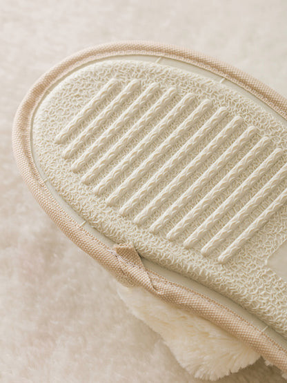 Front Closed Suede Women's Home Slippers