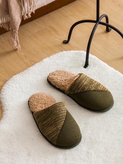 Self Patterned Men's Home Slippers