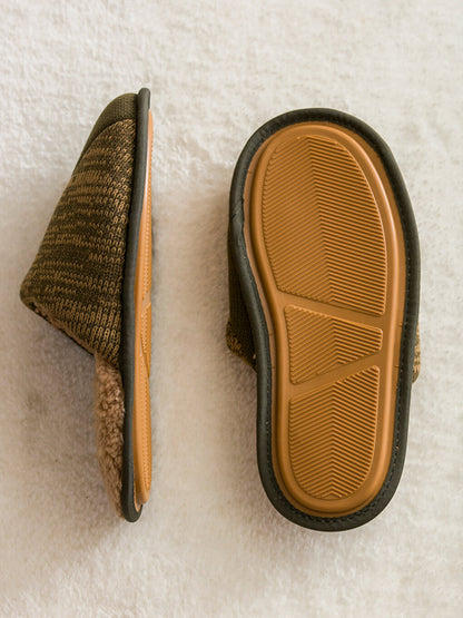 Self Patterned Men's Home Slippers