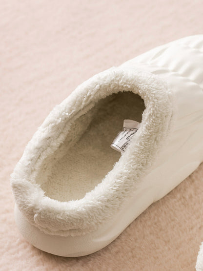 Closed Front Plush Women's House Slippers