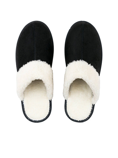 Closed Front Suede Women's House Slippers