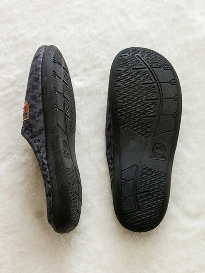 Patterned Men's House Slippers