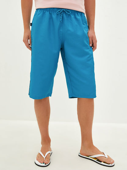 Below Knee Length Basic Men's Swim Shorts