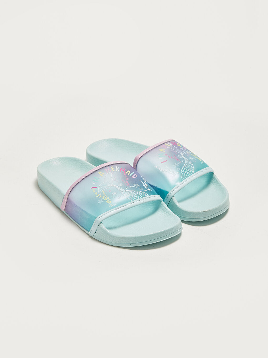 Printed Single Striped Girl's Slippers