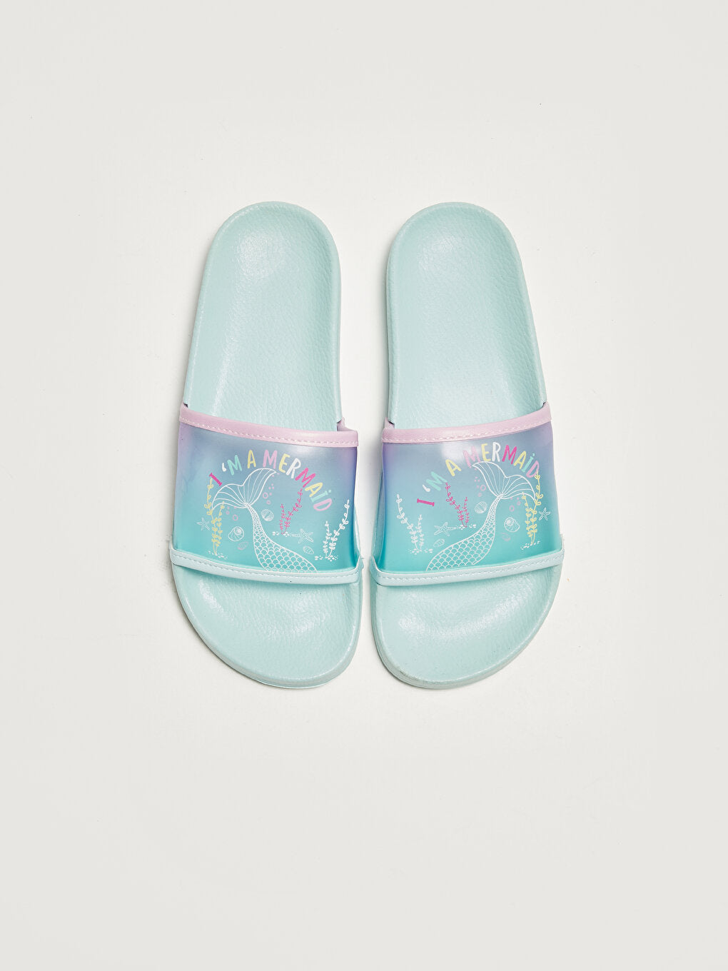 Printed Single Striped Girl's Slippers