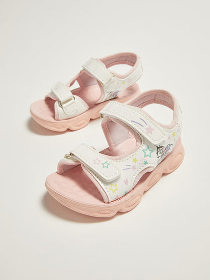 Printed Velcro Girls Sandals