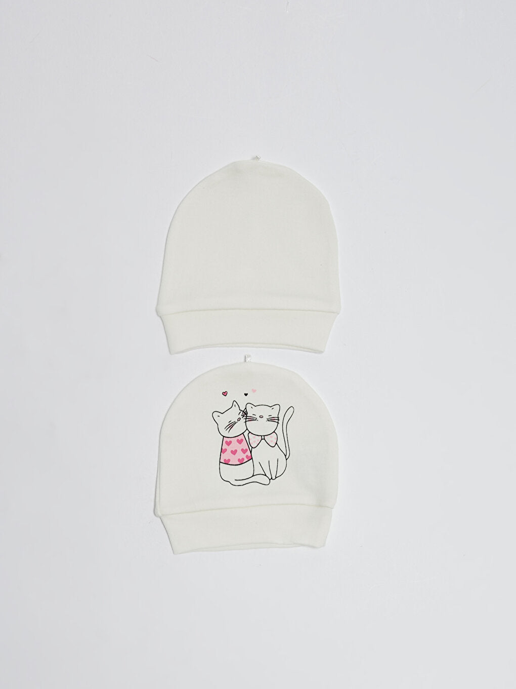 Cotton Printed Unisex Baby Beanie Set of 2