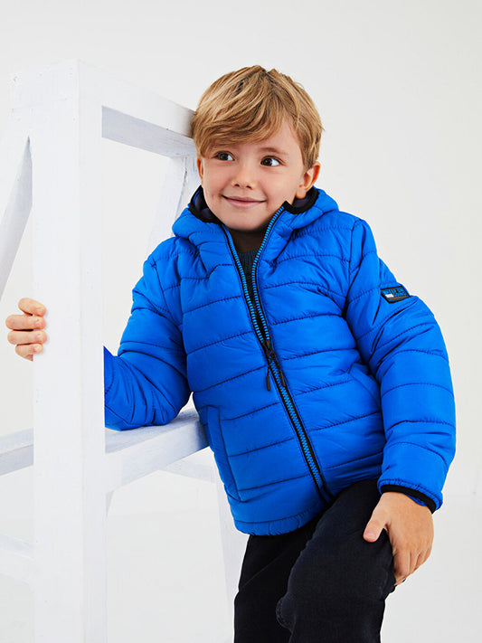 Hooded Boy's Puffer Coat