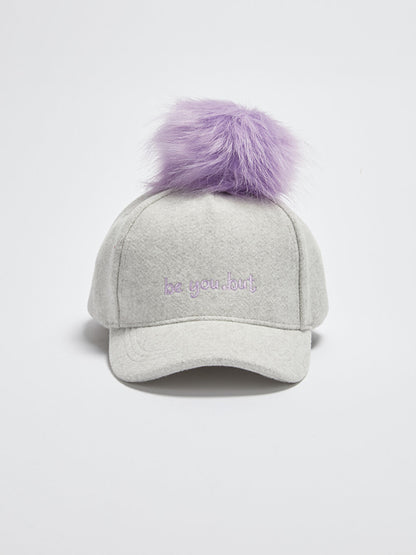 Slogan Printed Girl's Hat