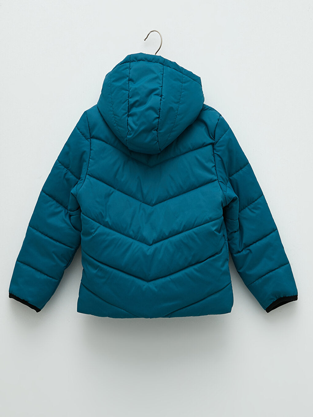 Hooded Printed Boys Puffer Coat