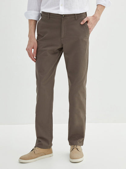 Normal Fit Gabardine Men's Chino Trousers