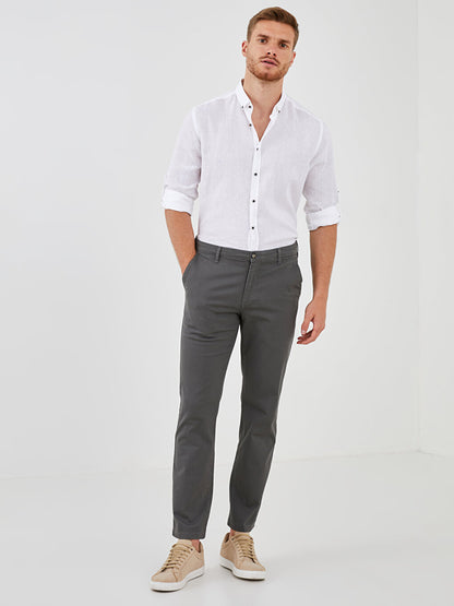 Normal Fit Gabardine Men's Chino Trousers