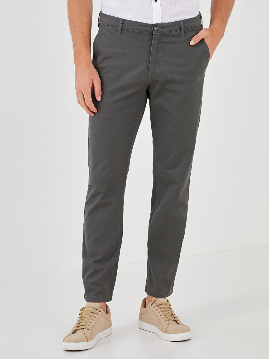 Normal Fit Gabardine Men's Chino Trousers