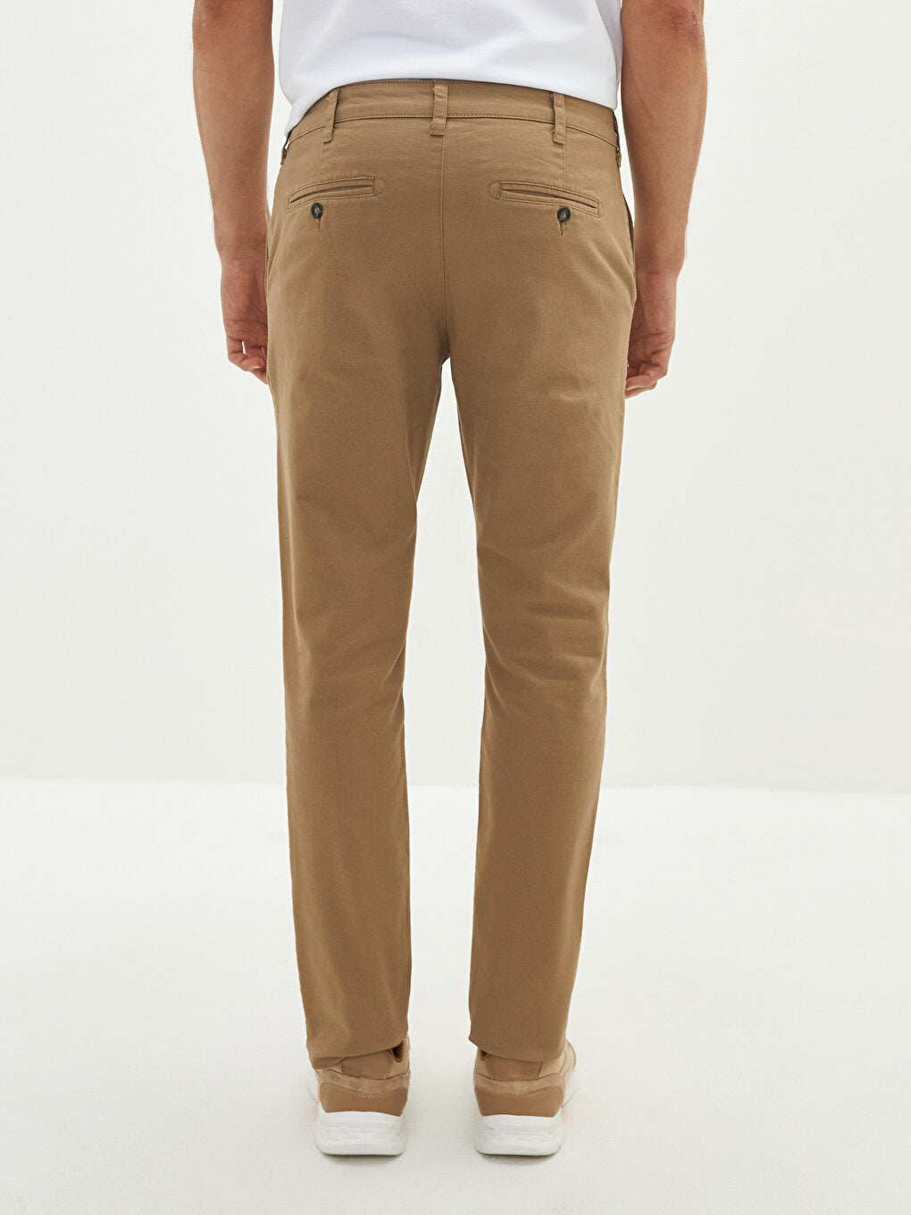 Extra Slim Fit Gabardine Men's Chino Trousers