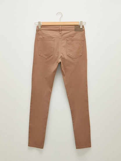 Slim Fit Gabardine Men's Chino Trousers