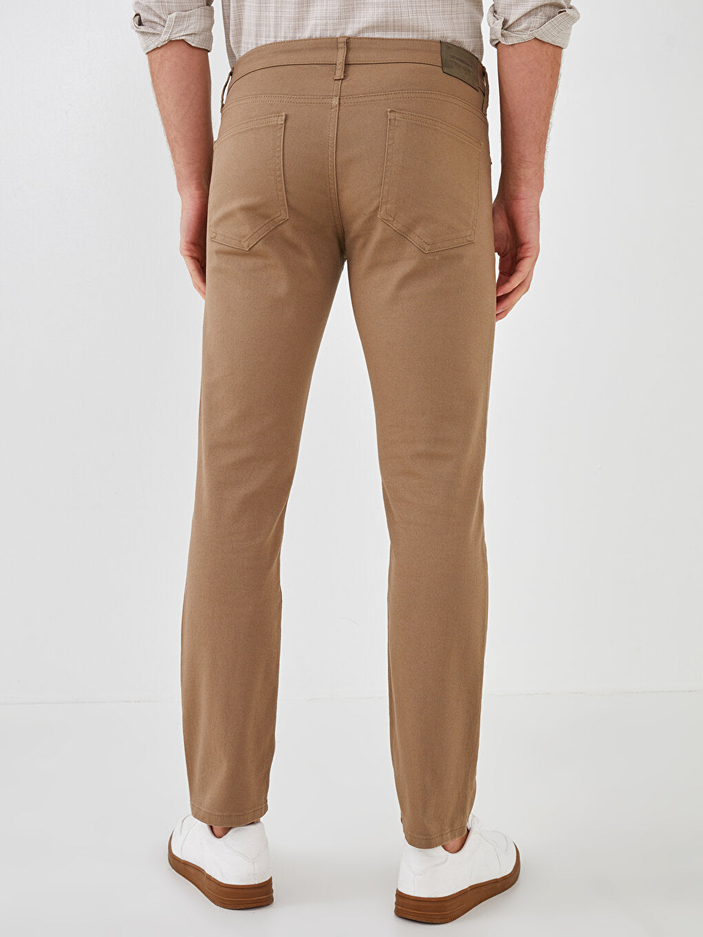 Slim Fit Gabardine Men's Chino Trousers