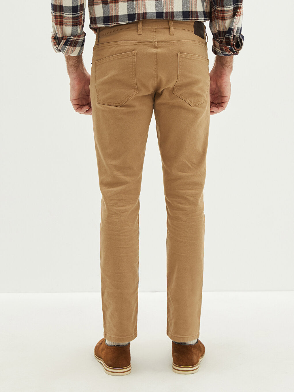 Slim Fit Gabardine Men's Chino Trousers