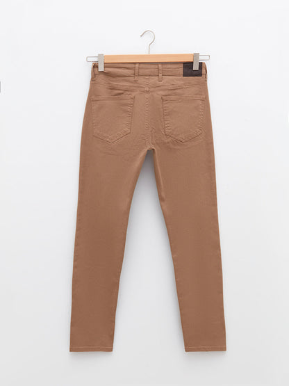 Slim Fit Gabardine Men's Chino Trousers