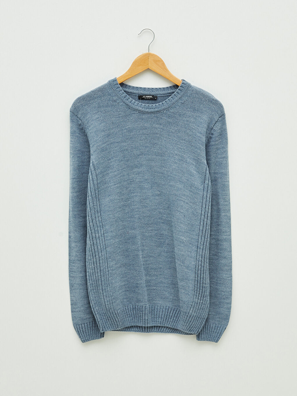 Crew Neck Long Sleeve Men's Knitwear Sweater