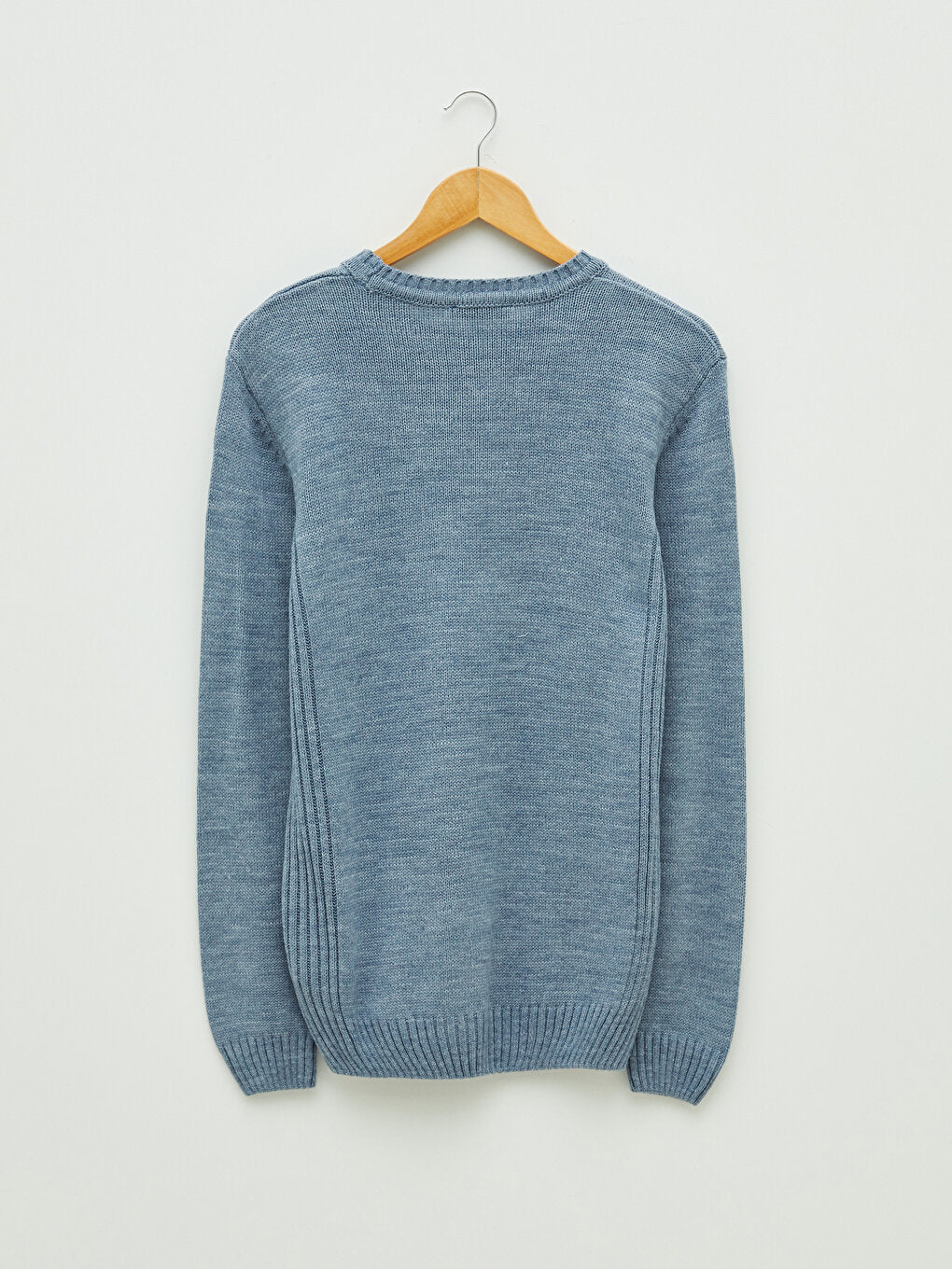 Crew Neck Long Sleeve Men's Knitwear Sweater