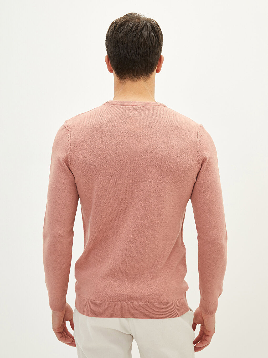 Crew Neck Long Sleeve Thin Men's Knitwear Sweater