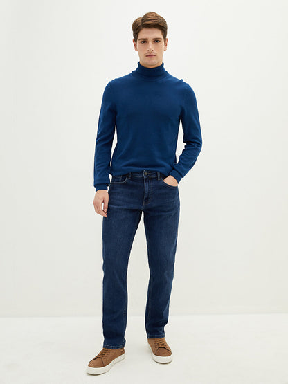 Turtleneck Long Sleeve Thin Men's Knitwear Sweater