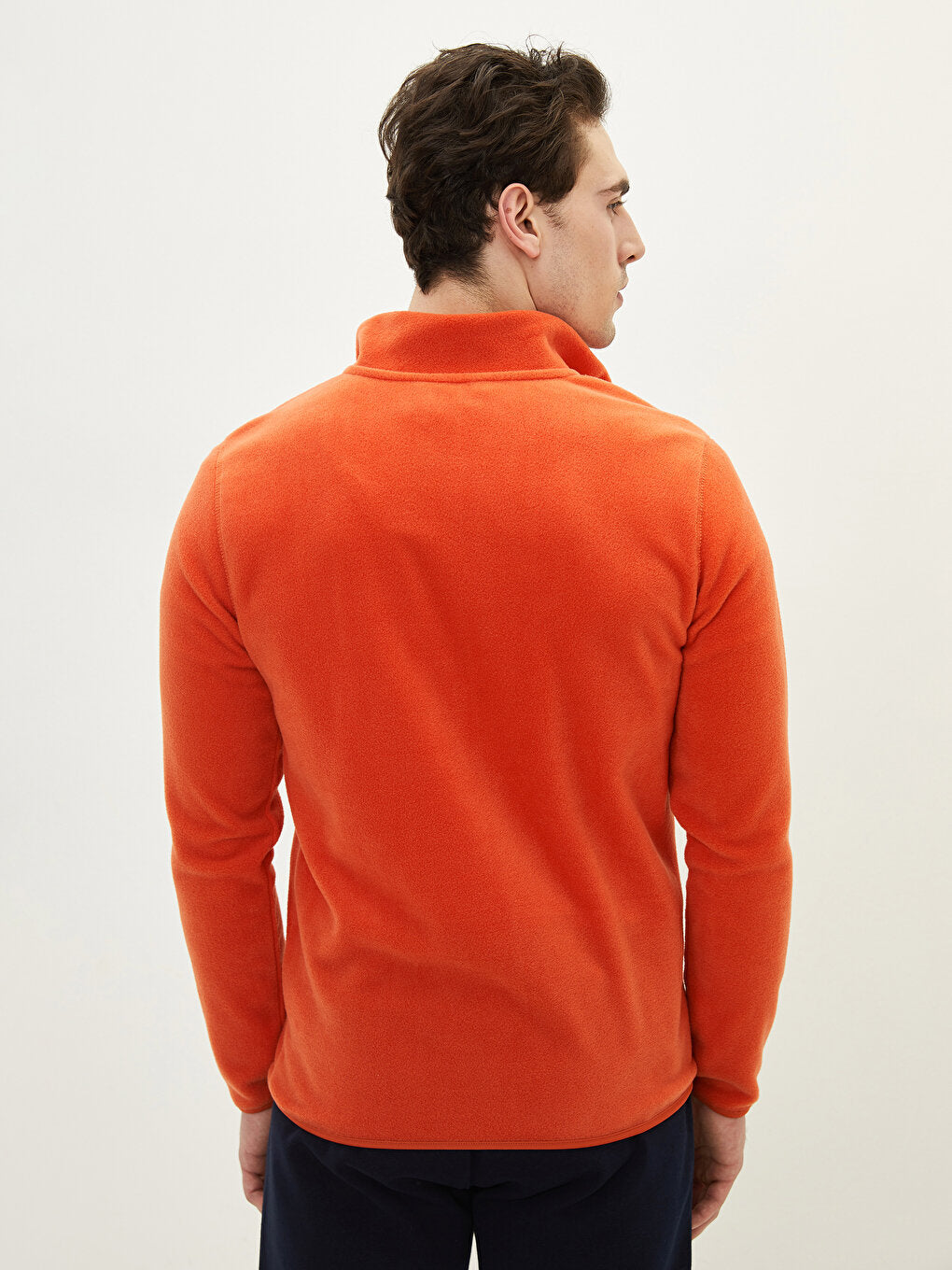 Stand-up Collar Long Sleeve Fleece Men's Sweatshirt