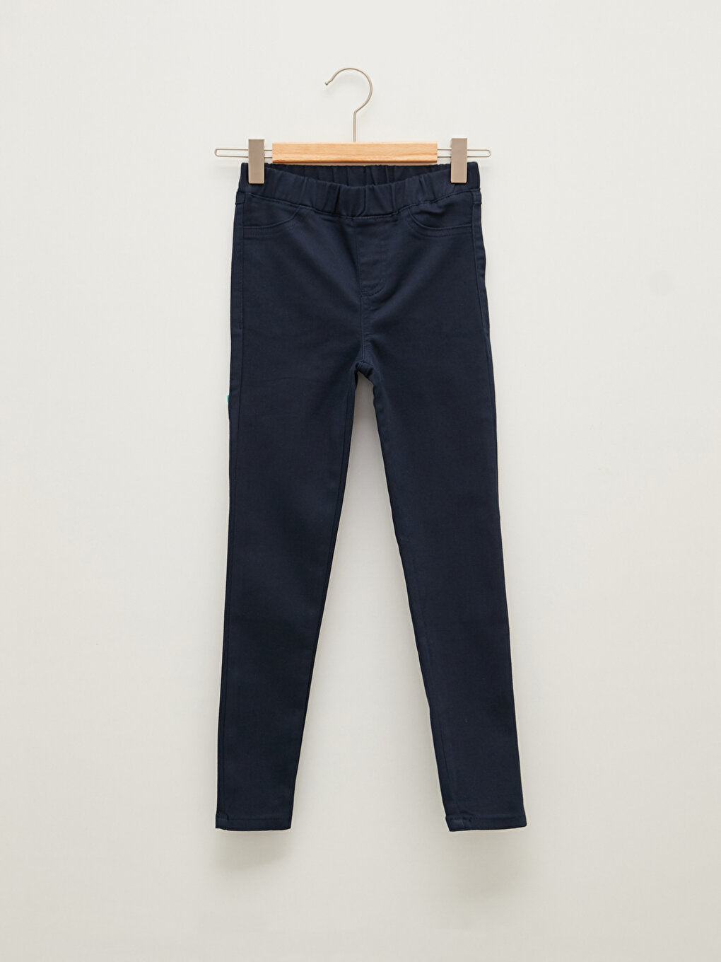 Slim Fit Gabardine Girls' Trousers