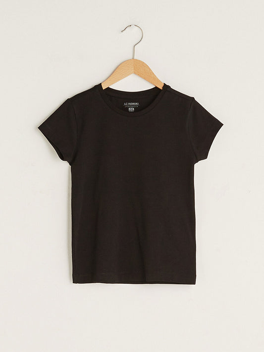 Crew Neck Basic Short Sleeve Boys Undershirt