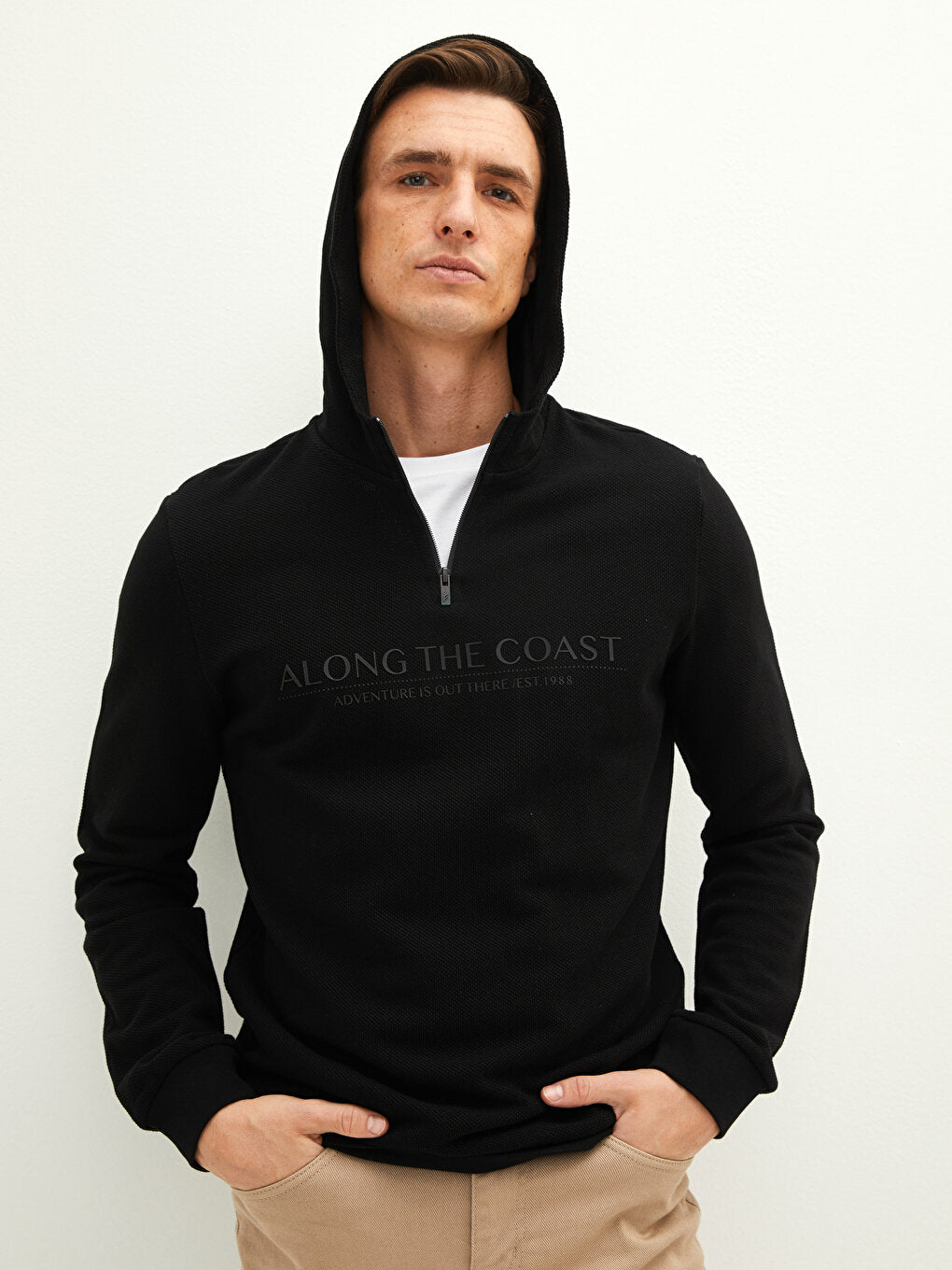 Long Sleeve Printed Men's Hoodie