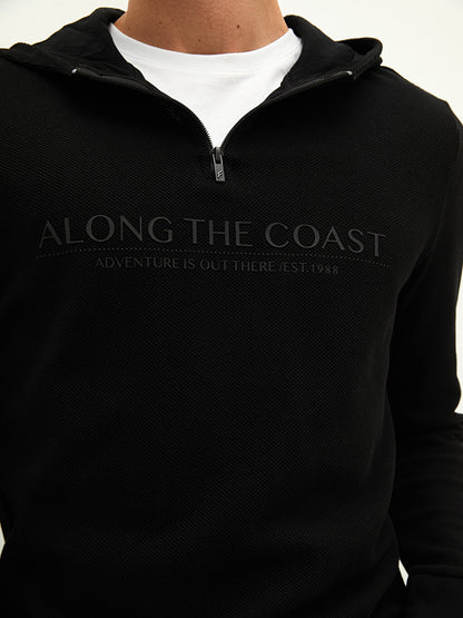 Long Sleeve Printed Men's Hoodie