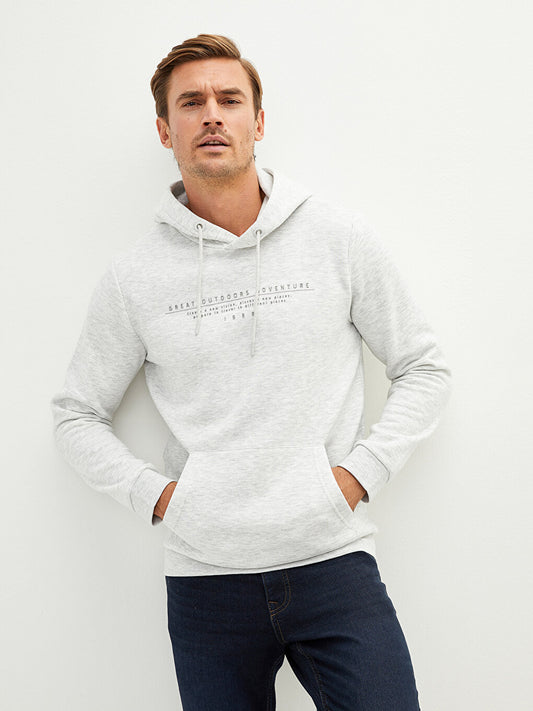 Long Sleeve Printed Men's Hoodie